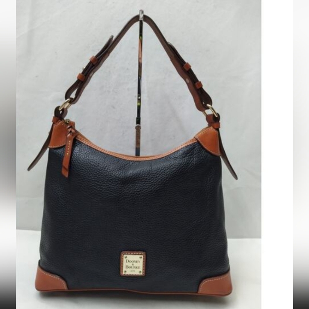 Dooney & Bourke Pebbled Leather Hobo Shoulder Bag